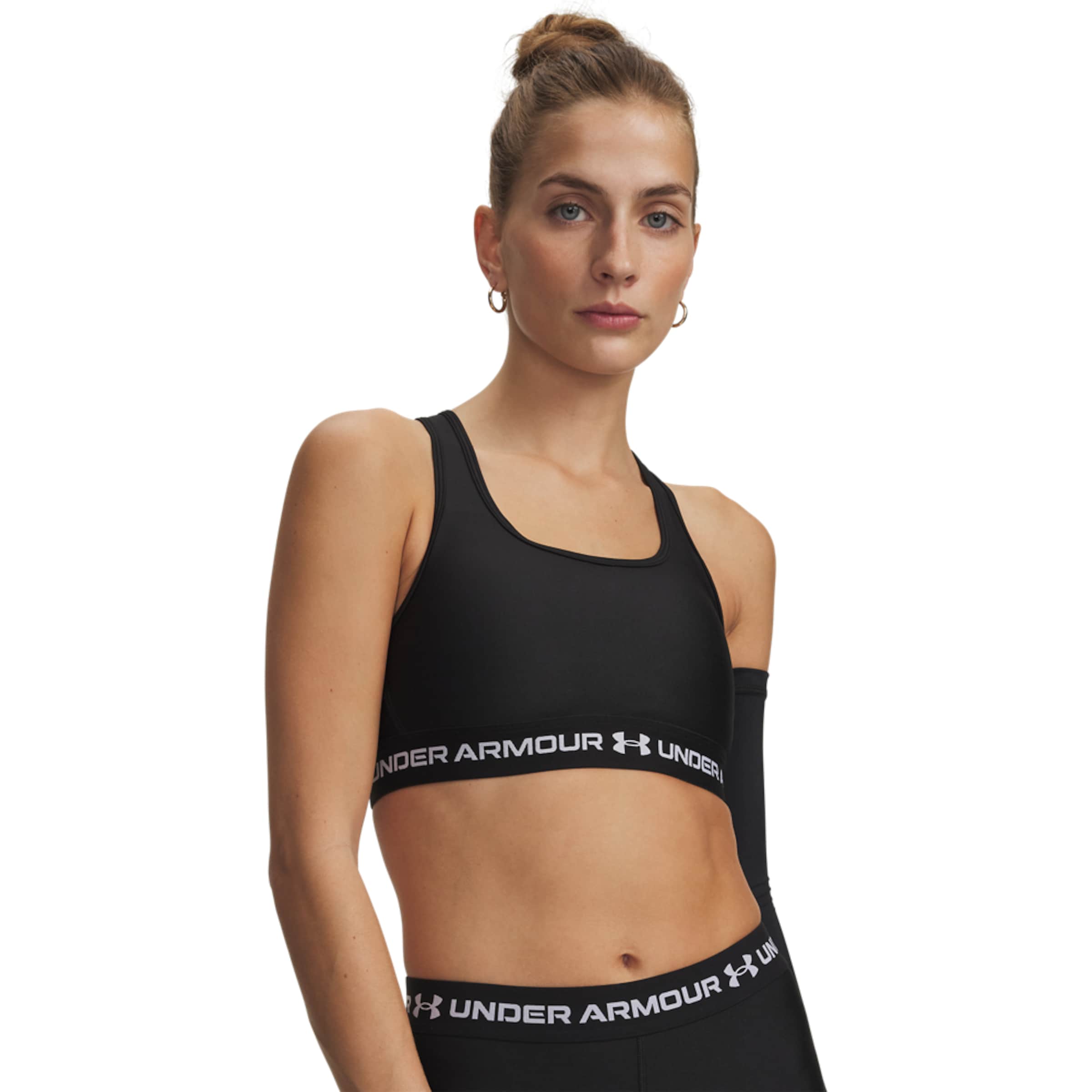 UNDER ARMOUR Bralette Sports Bra in Black: front
