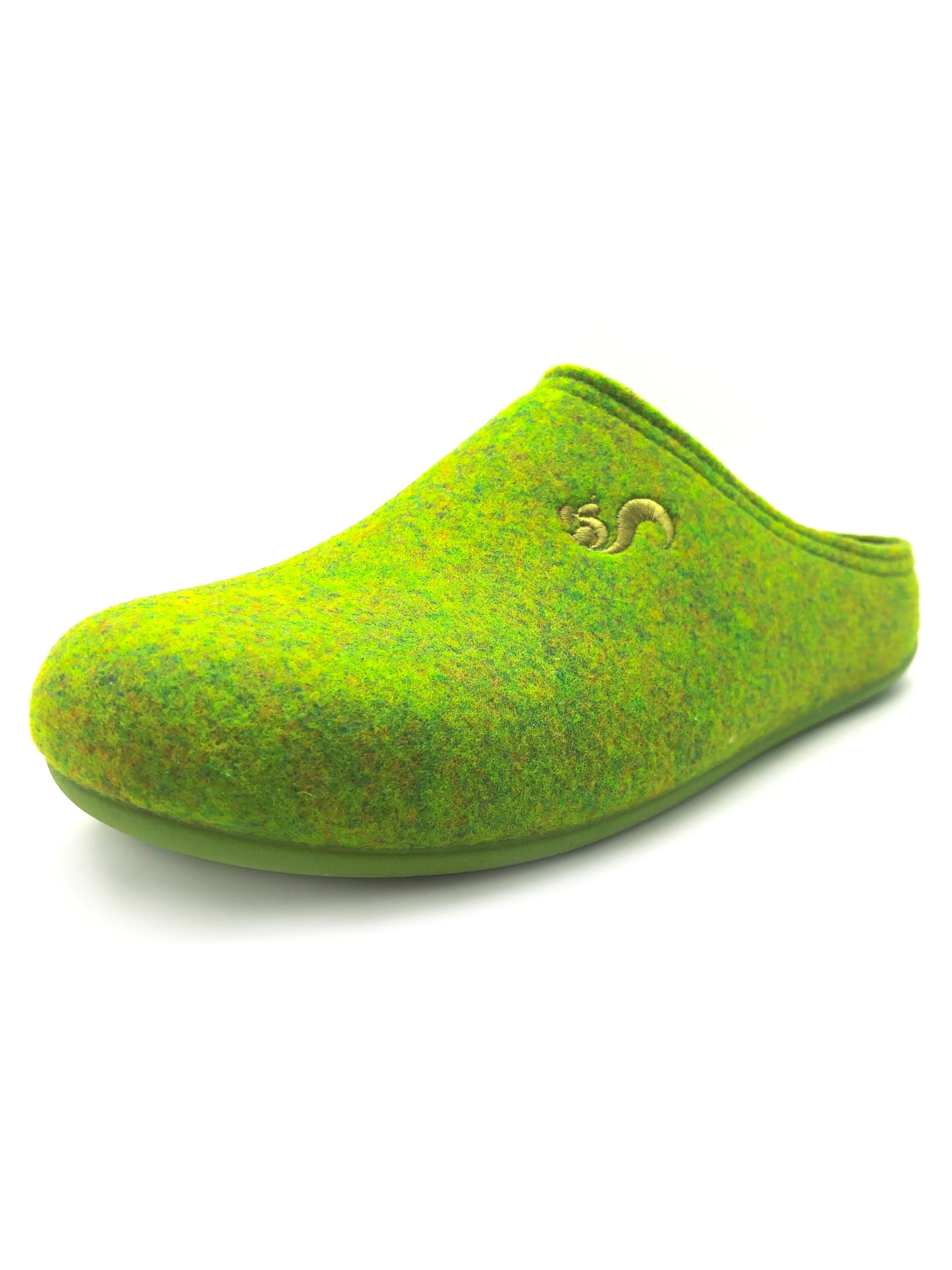 thies Hausschuh 'thies 1856 ® Recycled PET Slipper'‌ in Grün: Vorderseite