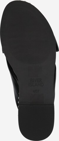 River Island Pantolette in Schwarz