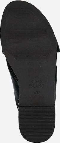 River Island Mules in Black