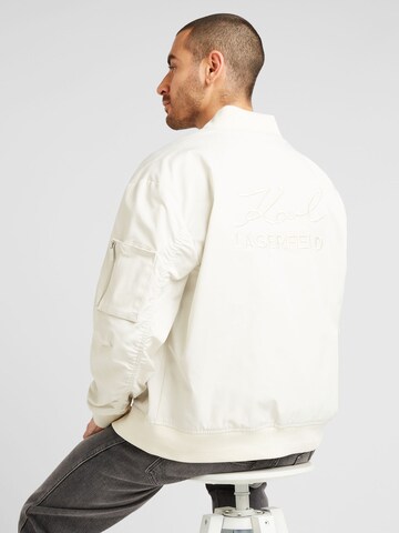 Karl Lagerfeld - Chaqueta de entretiempo en blanco