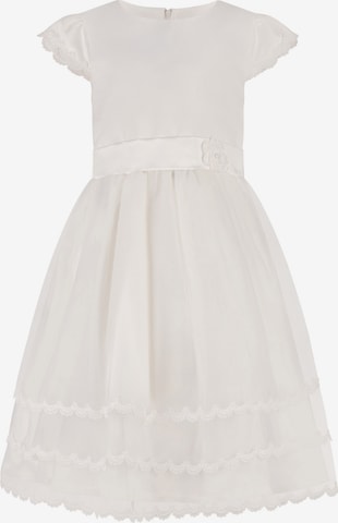 happy girls Dress in White: front