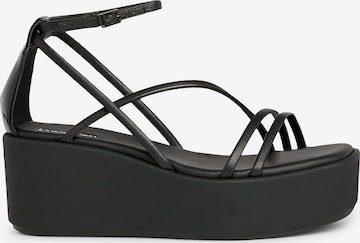 Calvin Klein Sandalen met riem in Zwart