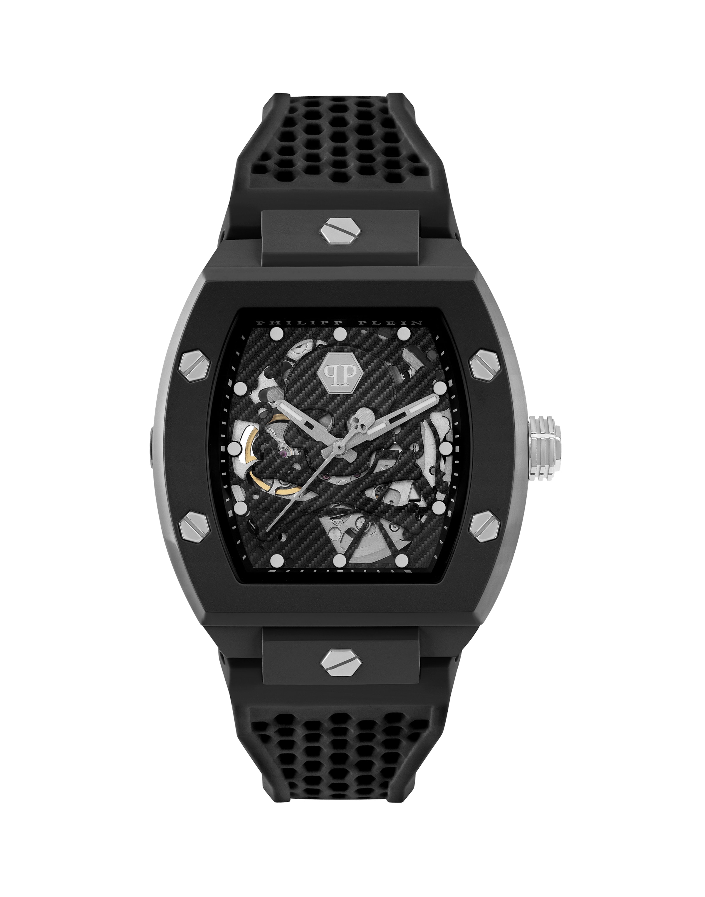 Philipp Plein - Reloj analógico 'The Skeleton' en negro: frente