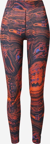 Nike Sportswear Skinny Leggings in Oranje: voorkant