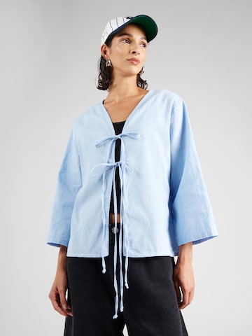 Camicia da donna di Sublevel in blu: frontale
