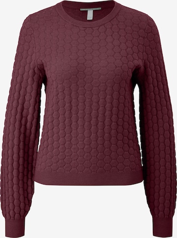 QS Pullover in Rot: Vorderseite