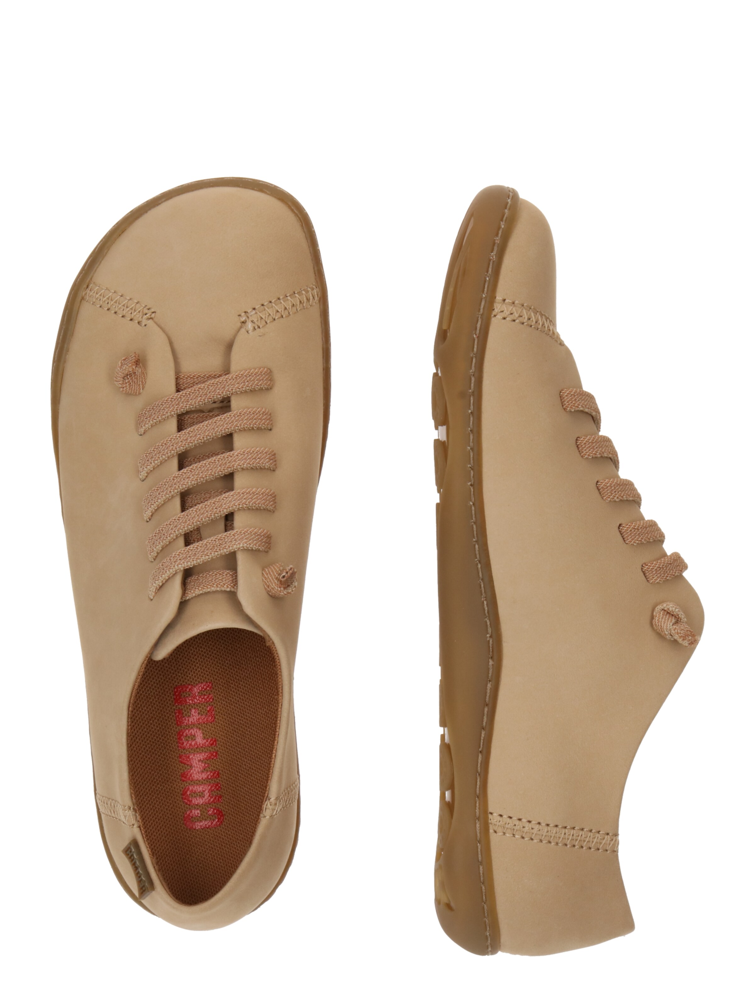 CAMPER Buty sznurowane 'Peu Cami' w kolorze beżowy