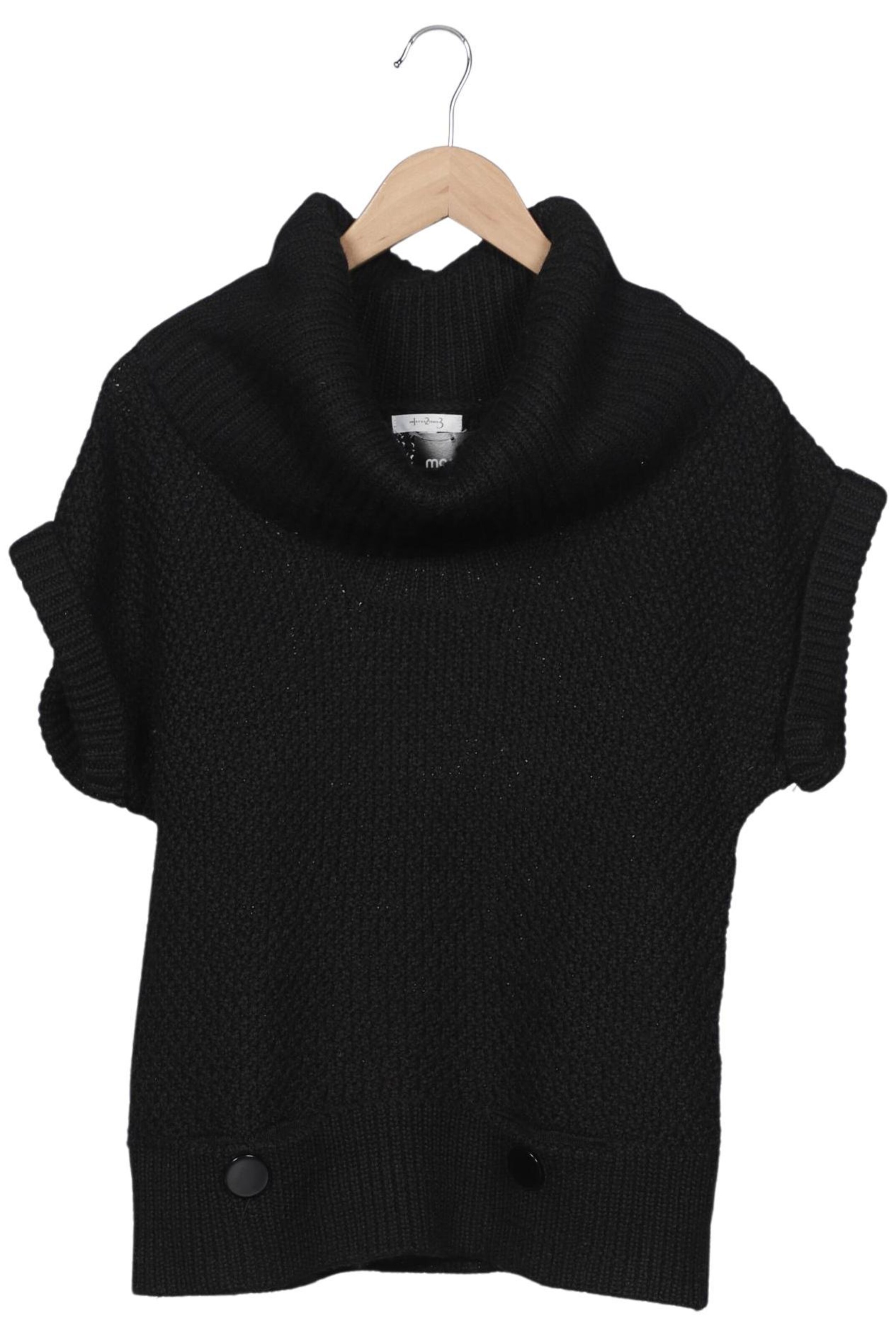 123 Paris Pullover M in Schwarz: Vorderseite