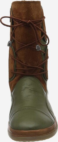 MANITU Lace-Up Boots in Green