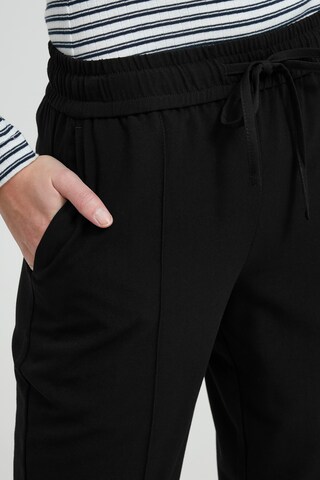 b.young Loosefit Stoffhose 'BYDANTA PIN TUCK PANTS' in Schwarz