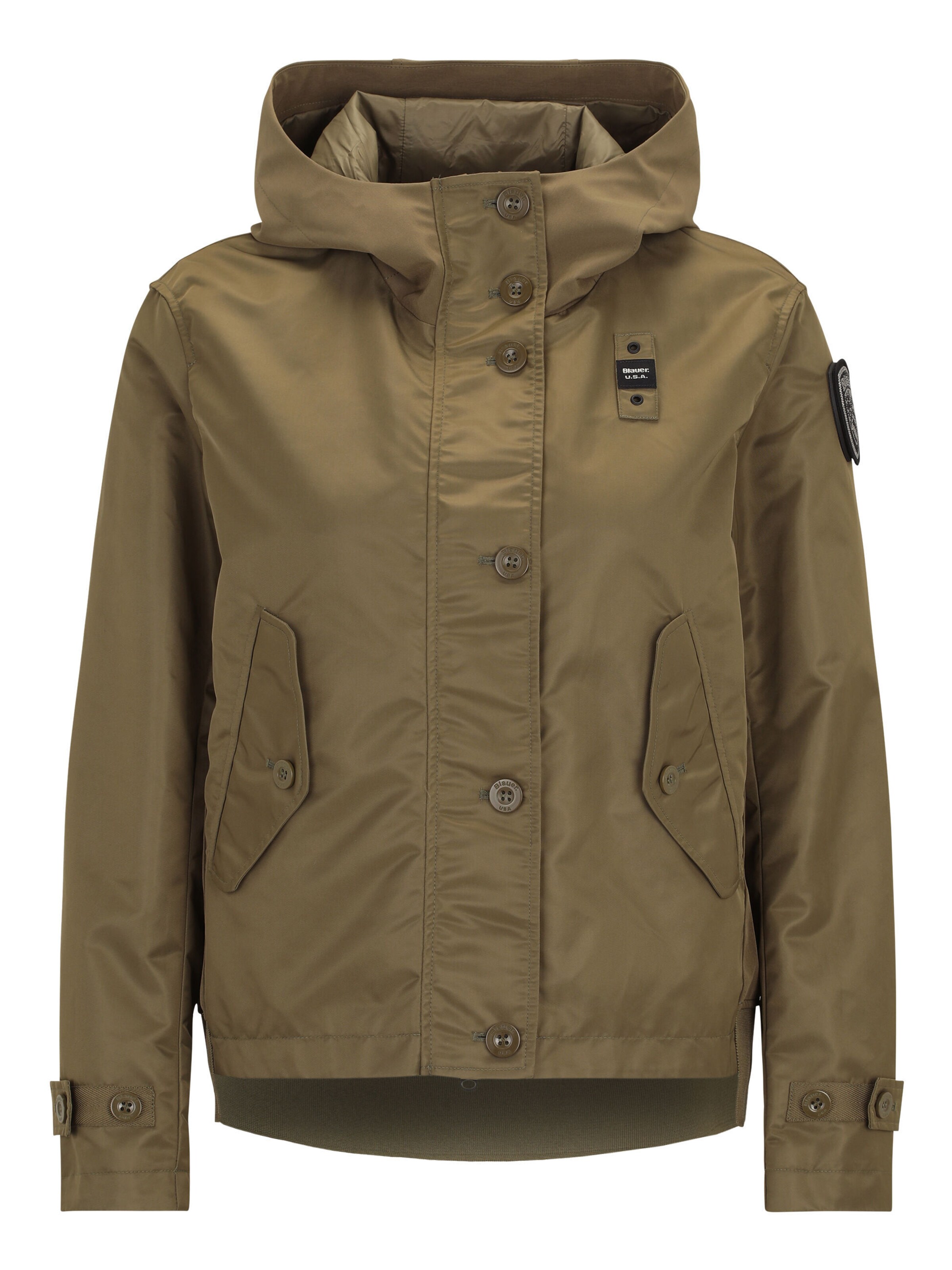 Giacca di mezza stagione 'Marcella' di Blauer.USA in verde: frontale