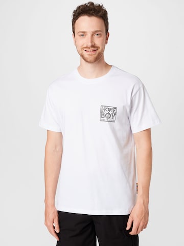 T-Shirt 'Old School' HOMEBOY en blanc : devant