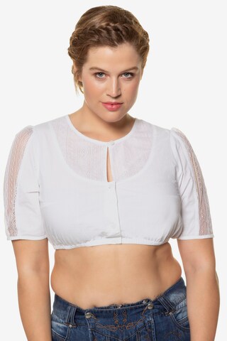 Ulla Popken Blouse in Wit: voorkant