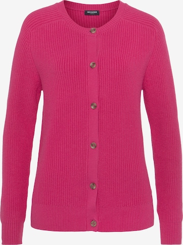 HECHTER PARIS Knit Cardigan in Pink: front