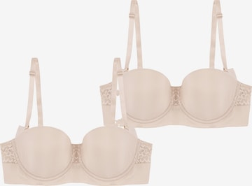 TRIUMPH T-shirt Bra ' Vivid Spotlight ' in Beige: front