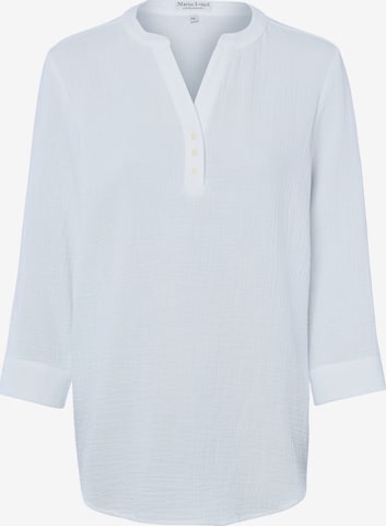 Chemisier Marie Lund en blanc : devant