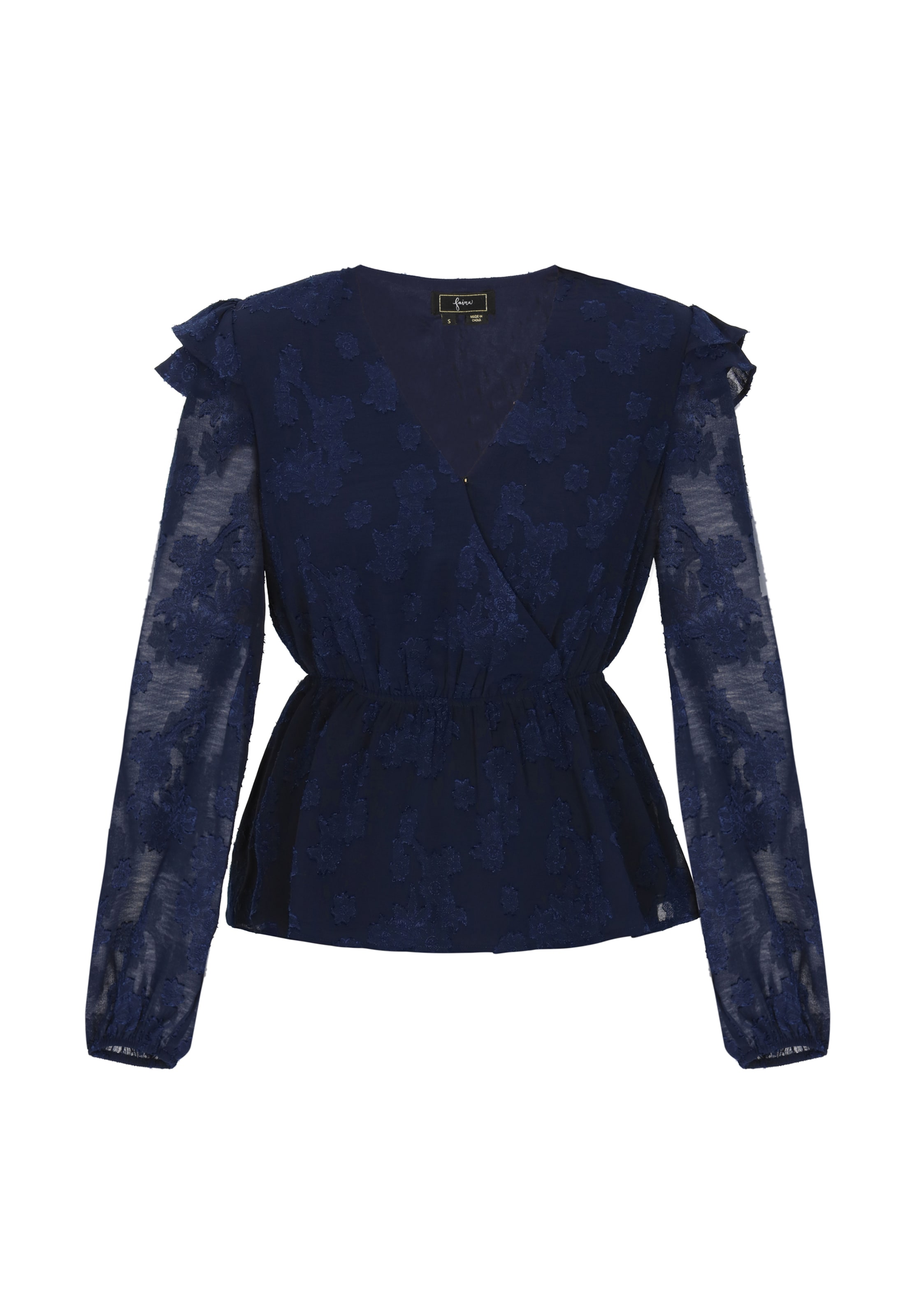 faina Блуза в синьо: отпред