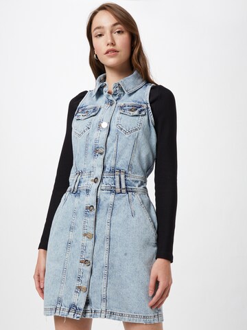 River Island Shirt Dress in Blue: front