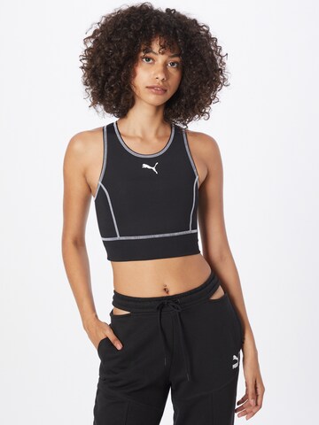 PUMA Sports top in Black: front