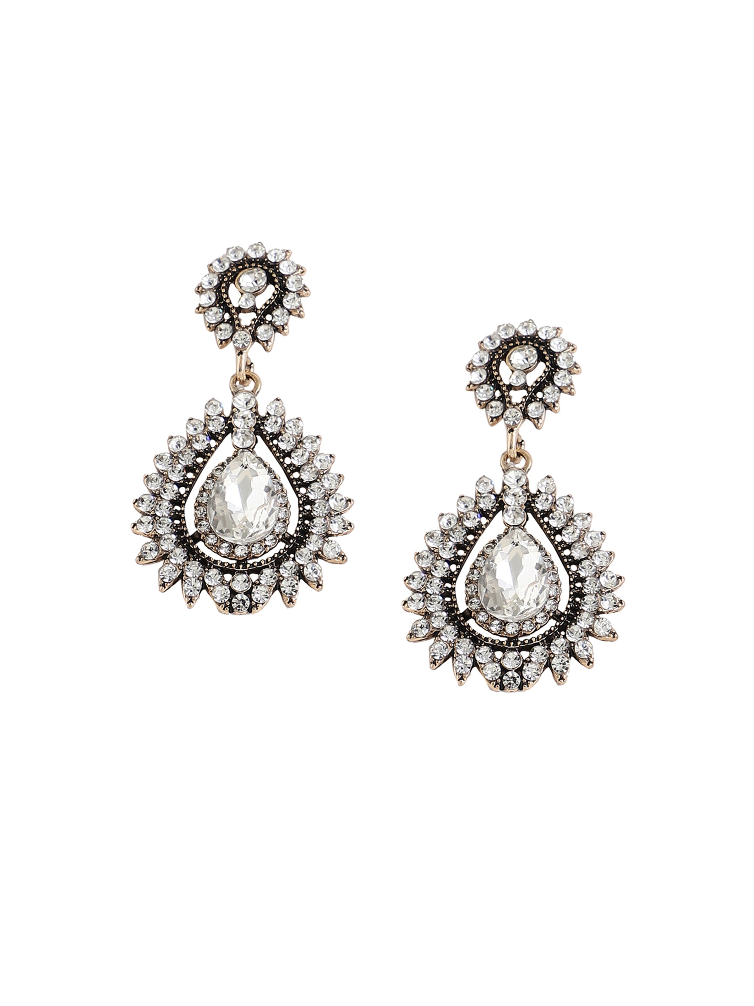 SOHI Boucles d'oreilles en or / argent, Vue avec produit