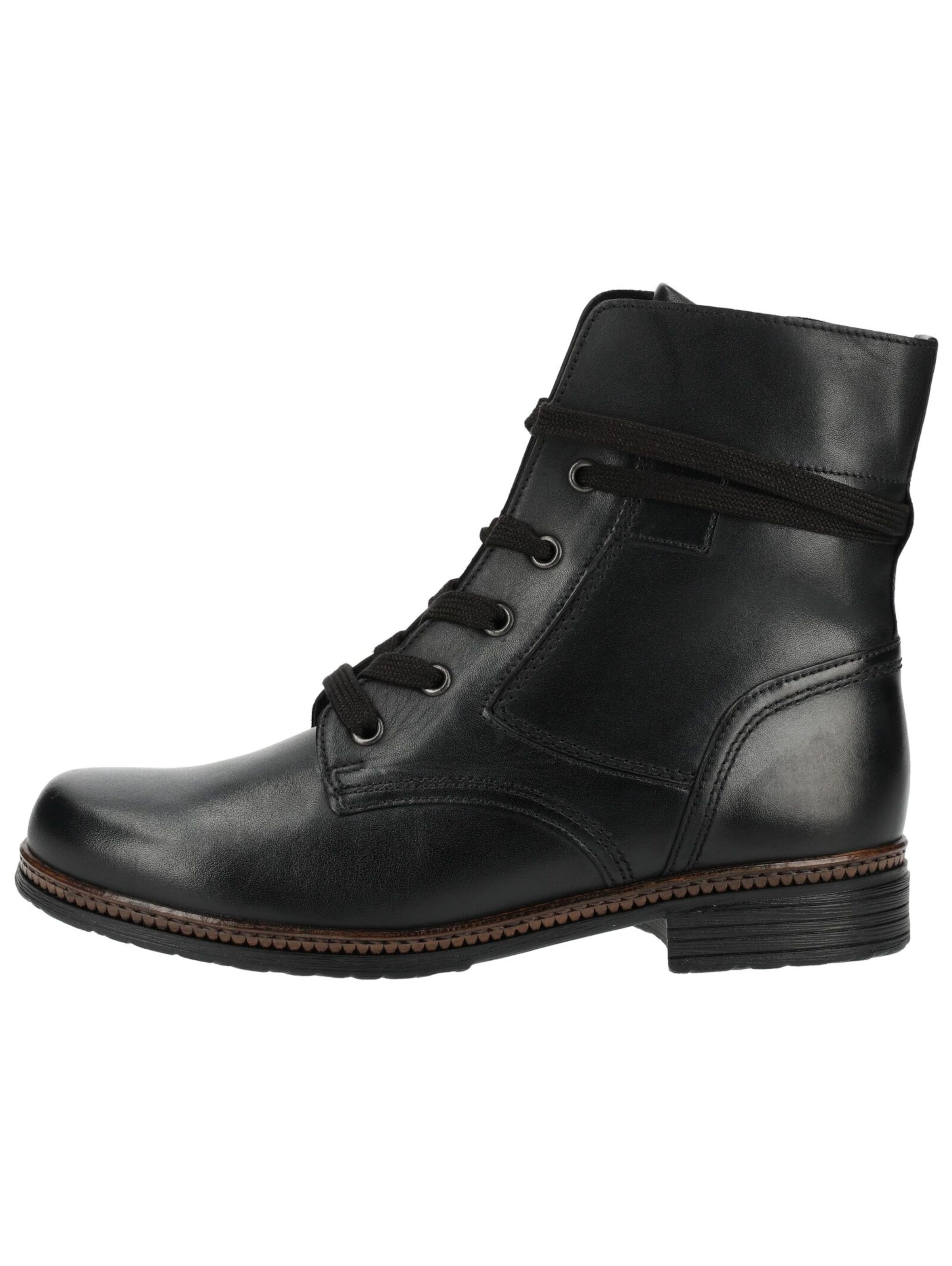 GABOR Schnürstiefelette in Schwarz