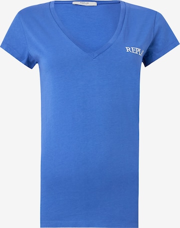 mėlyna REPLAY Marškinėliai: priekis
