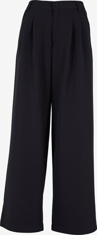 Urban Classics Wide leg Pants in Black: front