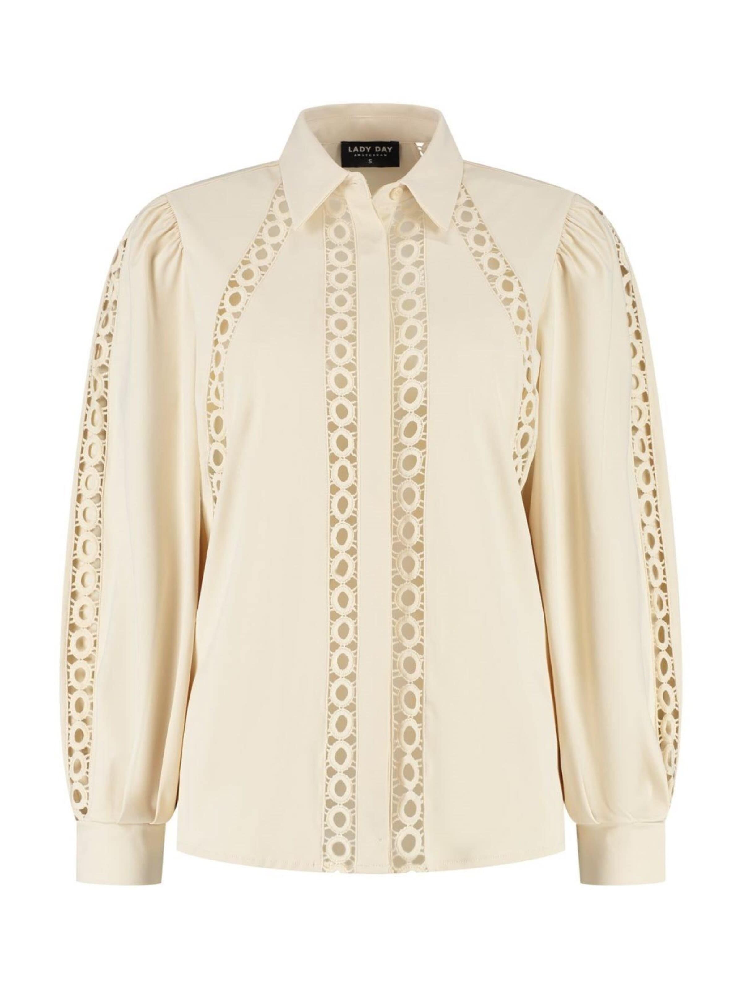 Lady Day Blouse 'Lady Day Emmeline ecru' in Beige: front