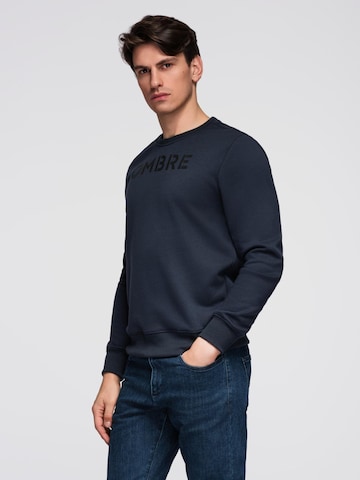 Sweat-shirt Ombre en bleu