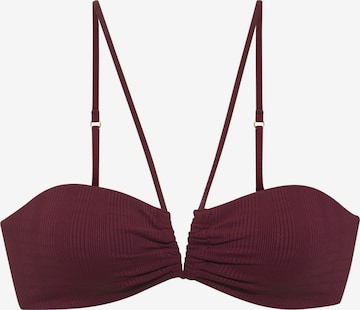 Copenhagen Studios Bandeau Bikinitoppi värissä punainen: etupuoli