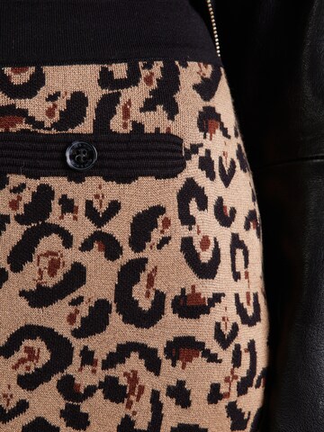 MORE & MORE Skirt 'Pepita' in Brown
