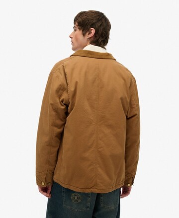 Superdry Between-season jacket 'Surplus Chore' in Brown