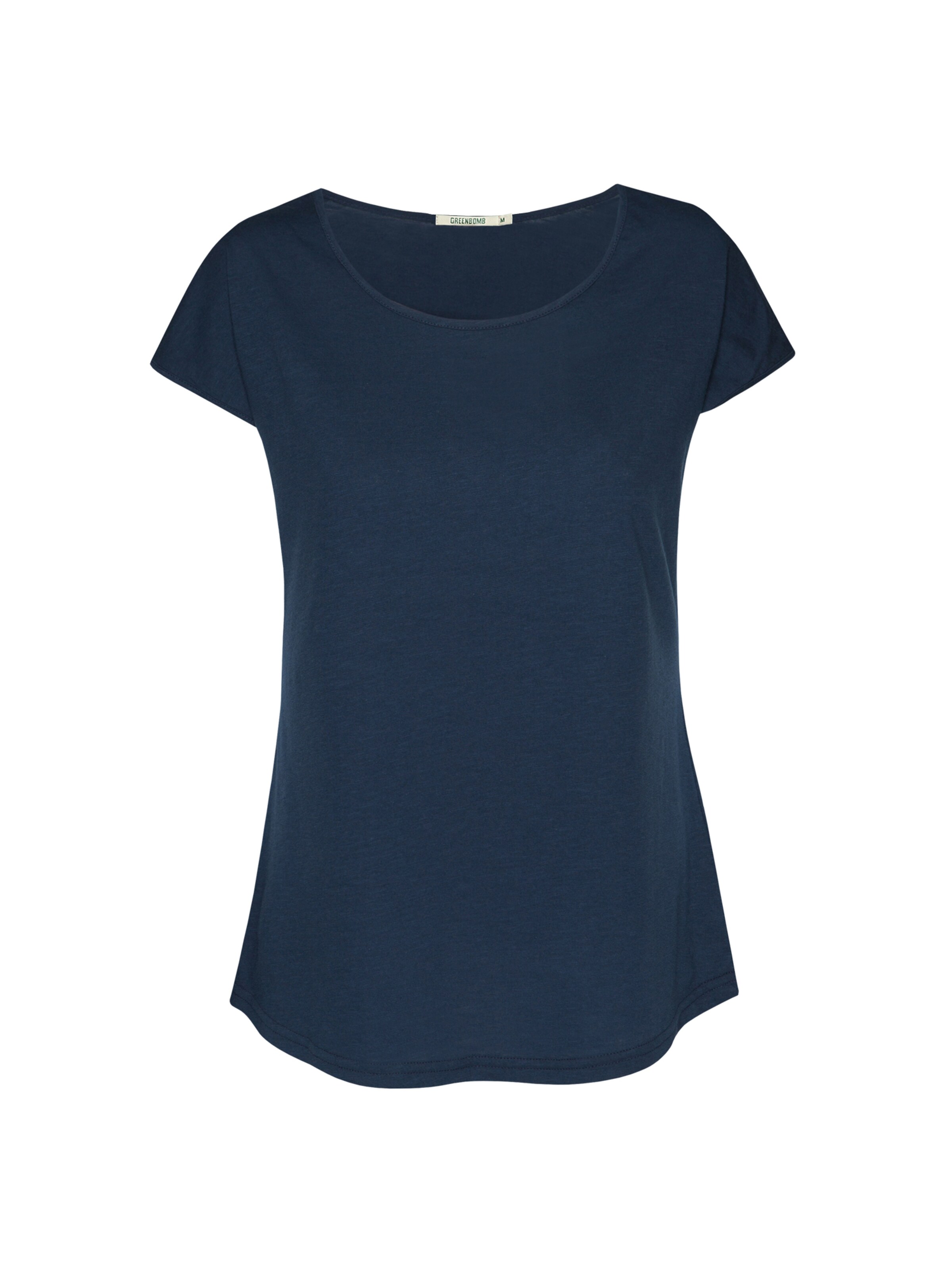 GREENBOMB Shirt 'Basic' in Blauw: voorkant
