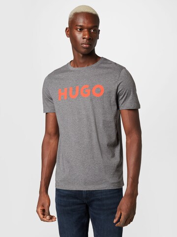 HUGO Red Shirt 'Dulivio' in Grijs: voorkant