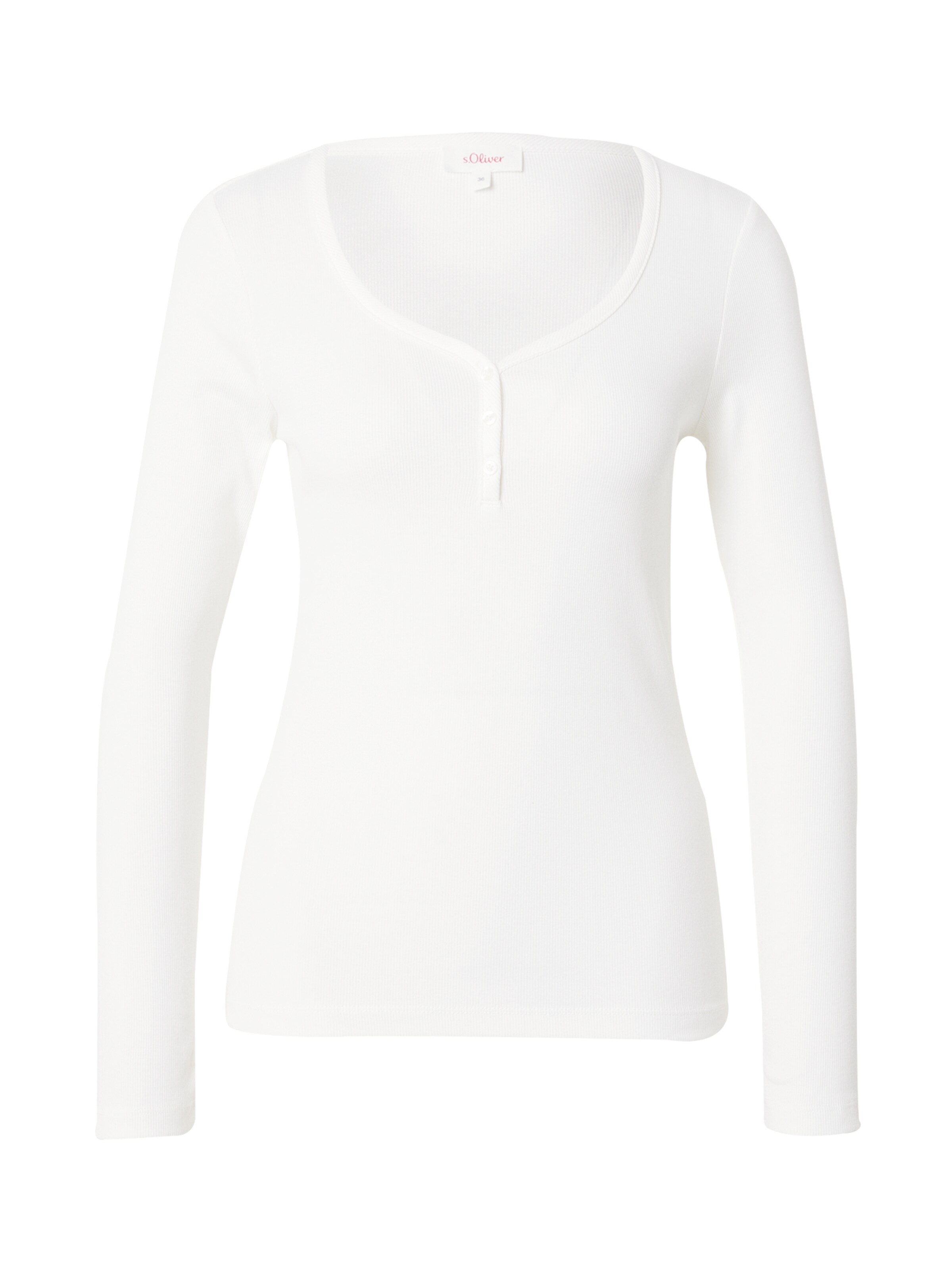 T-shirt s.Oliver en blanc : devant
