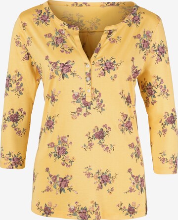 LASCANA Shirt in Yellow