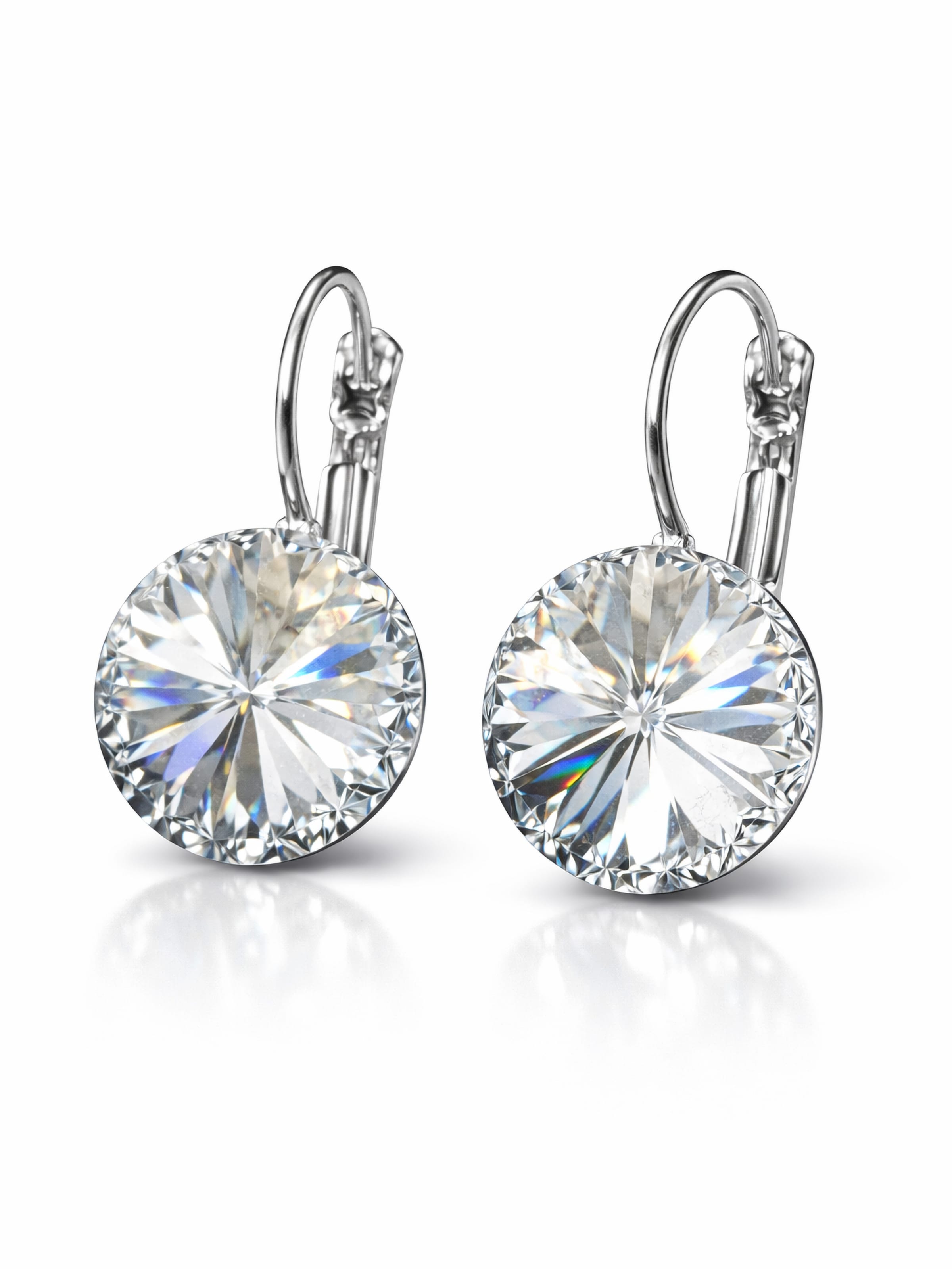 COLLEZIONE ALESSANDRO Earrings 'Germany' in Transparent: front