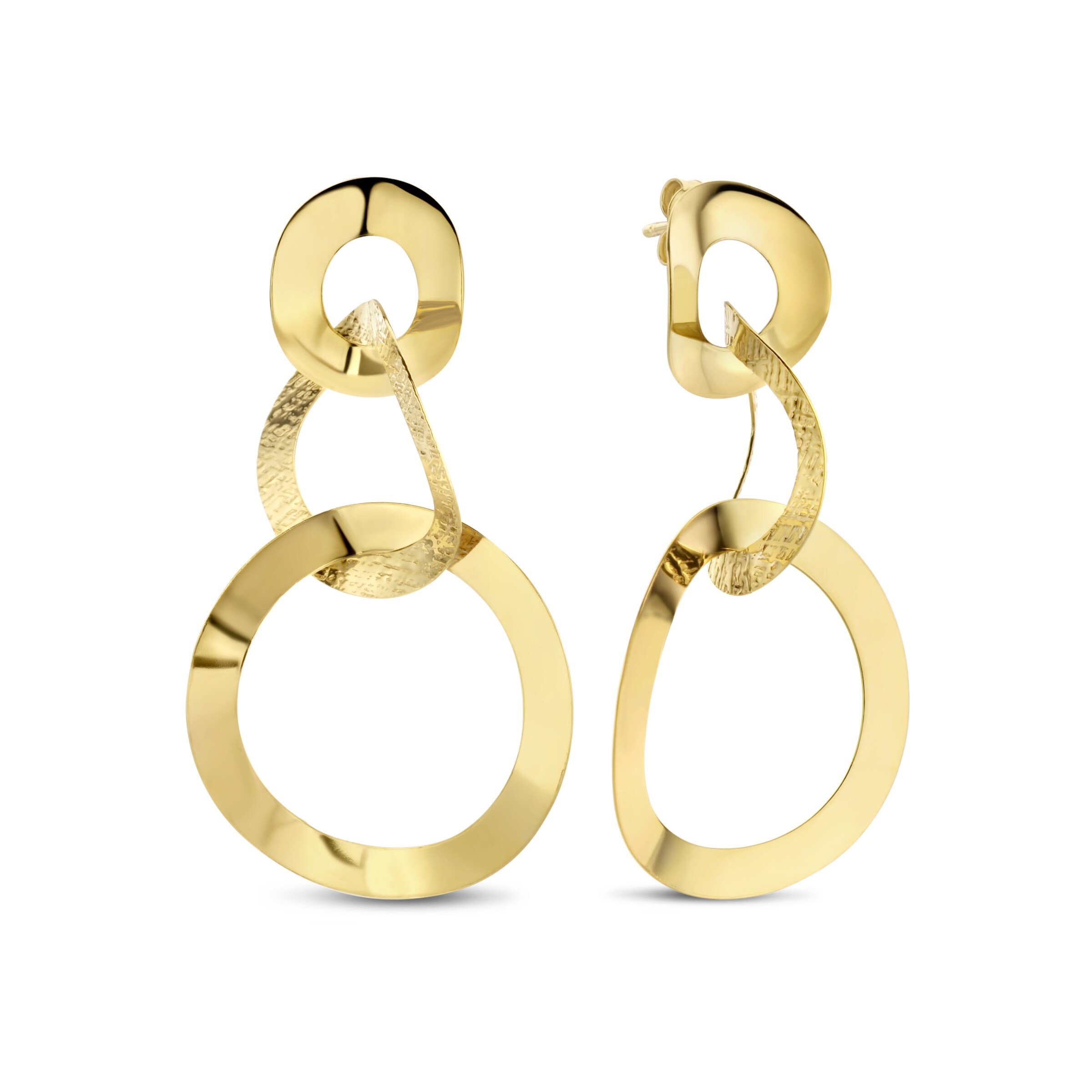 Parte di Me Ohrhänger in Gold: Vorderseite