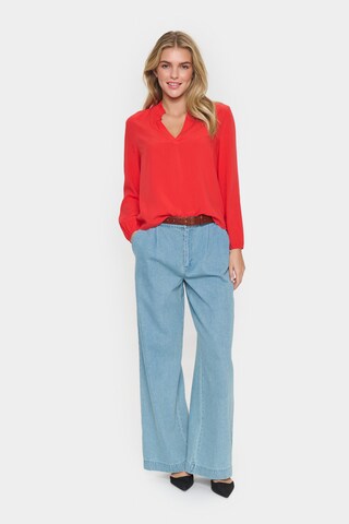 Chemisier 'EdaSZ' SAINT TROPEZ en rouge