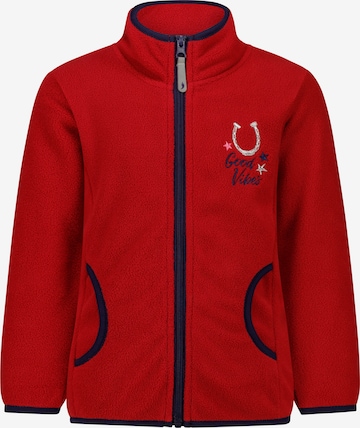 SALT AND PEPPER Fleece Jacket in Red: front