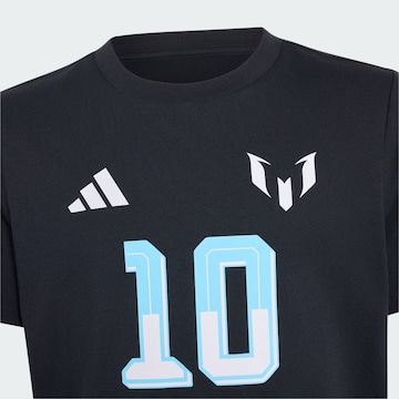 ADIDAS PERFORMANCETehnička sportska majica 'Messi Name & Number' - crna boja