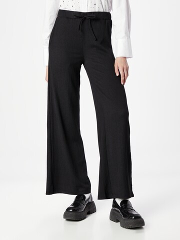 Wide Leg Pantalon NLY by Nelly en noir : devant