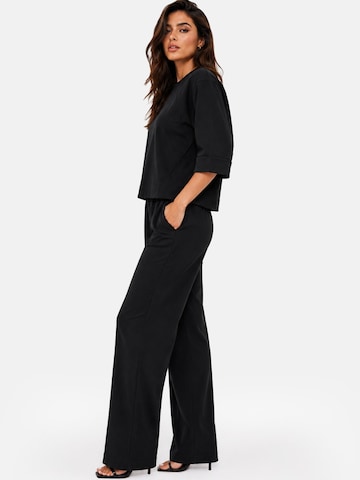 REGINA FASHION Trenirka za tek 'Elegant Tracksuit' | črna barva