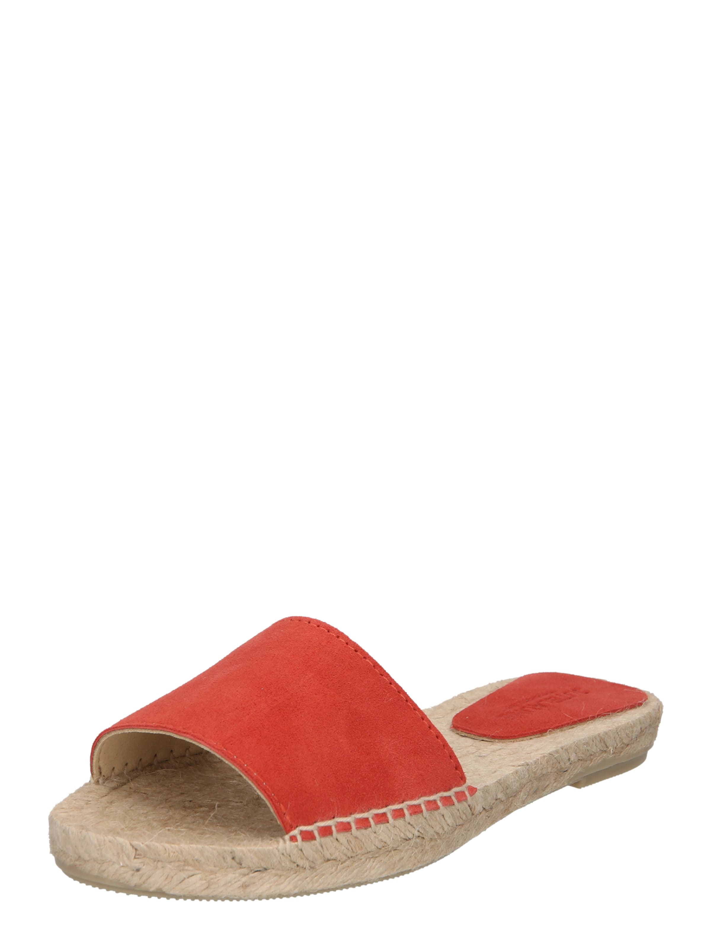 Mule JUTELAUNE en orange : devant