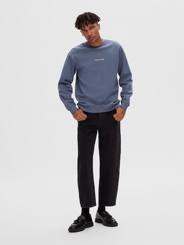 SELECTED HOMME Sweatshirt 'HANKIE' in Blau