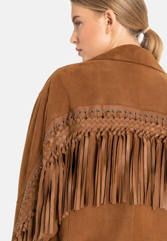 Werner Christ Lederjacke 'Amara' in Braun