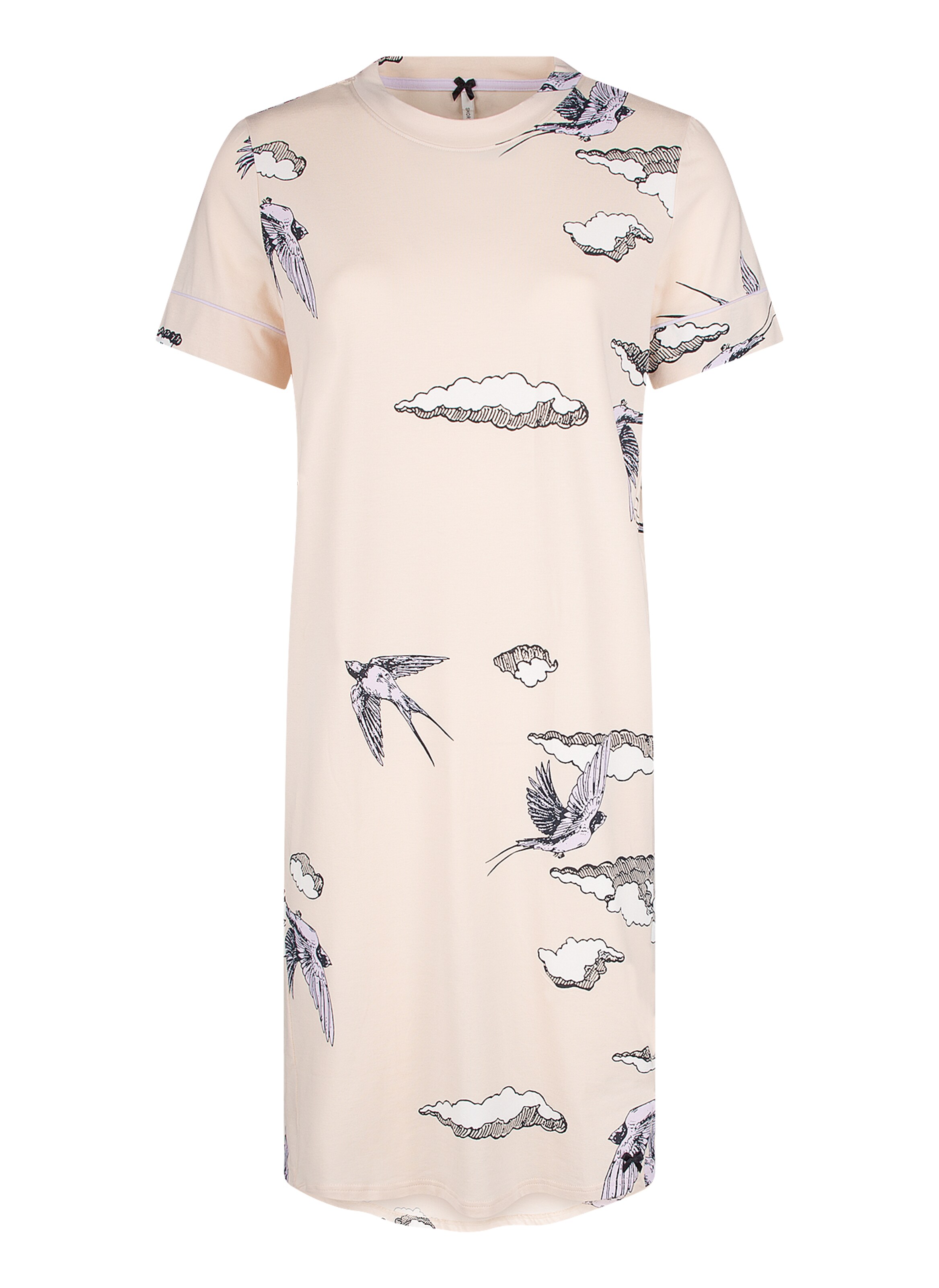 Sanetta Nachthemd in Beige: Vorderseite