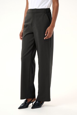 Kaffe Wide leg Broek 'Loraine' in Zwart: voorkant