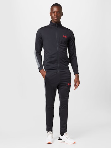 UNDER ARMOUR Regular Tracksuit 'Emea' in Black: front
